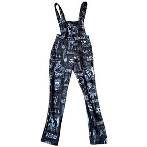 BlackMilk Band Tee Overalls| Rare Limited Print Jumpsuit| NWT Size M|Collectible